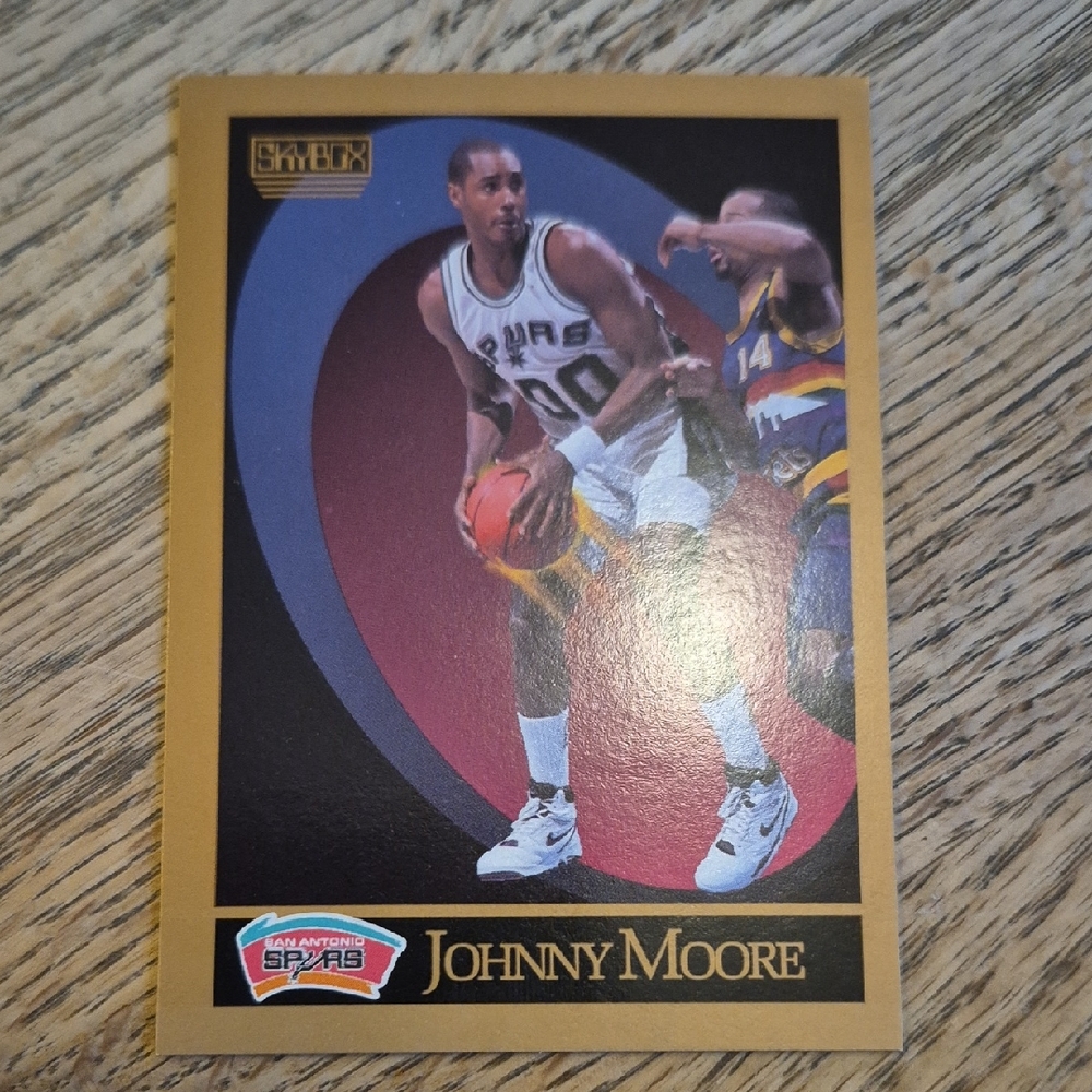 San Antonio Spurs Basketball Card - Gold and Black